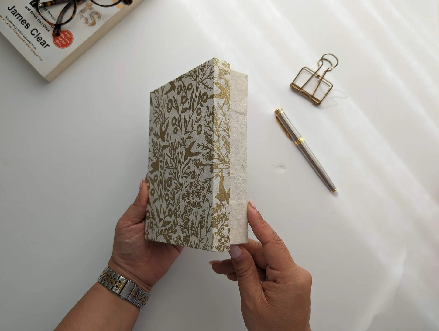 Little Box (Notebook + Card Set) | Gold Enchanted Forest