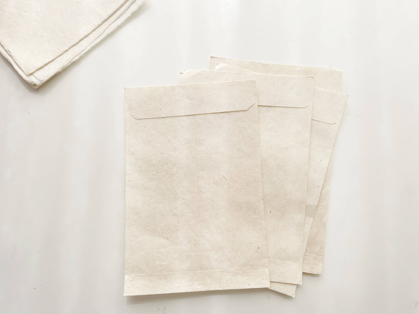 Handmade Paper Envelopes (Bundle of 8) | Natural Lokta