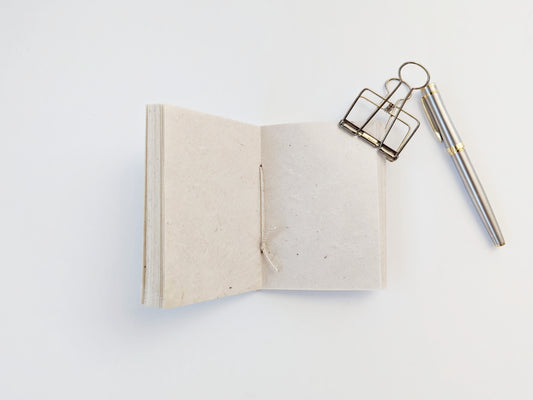 Handmade paper notebook | Passport - Natural