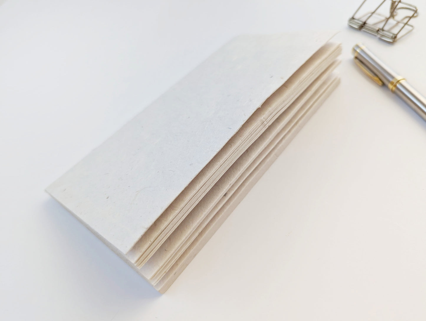Handmade paper notebook | Slim - Natural