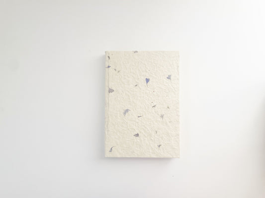 Handmade paper Journal | Cornflower Petals