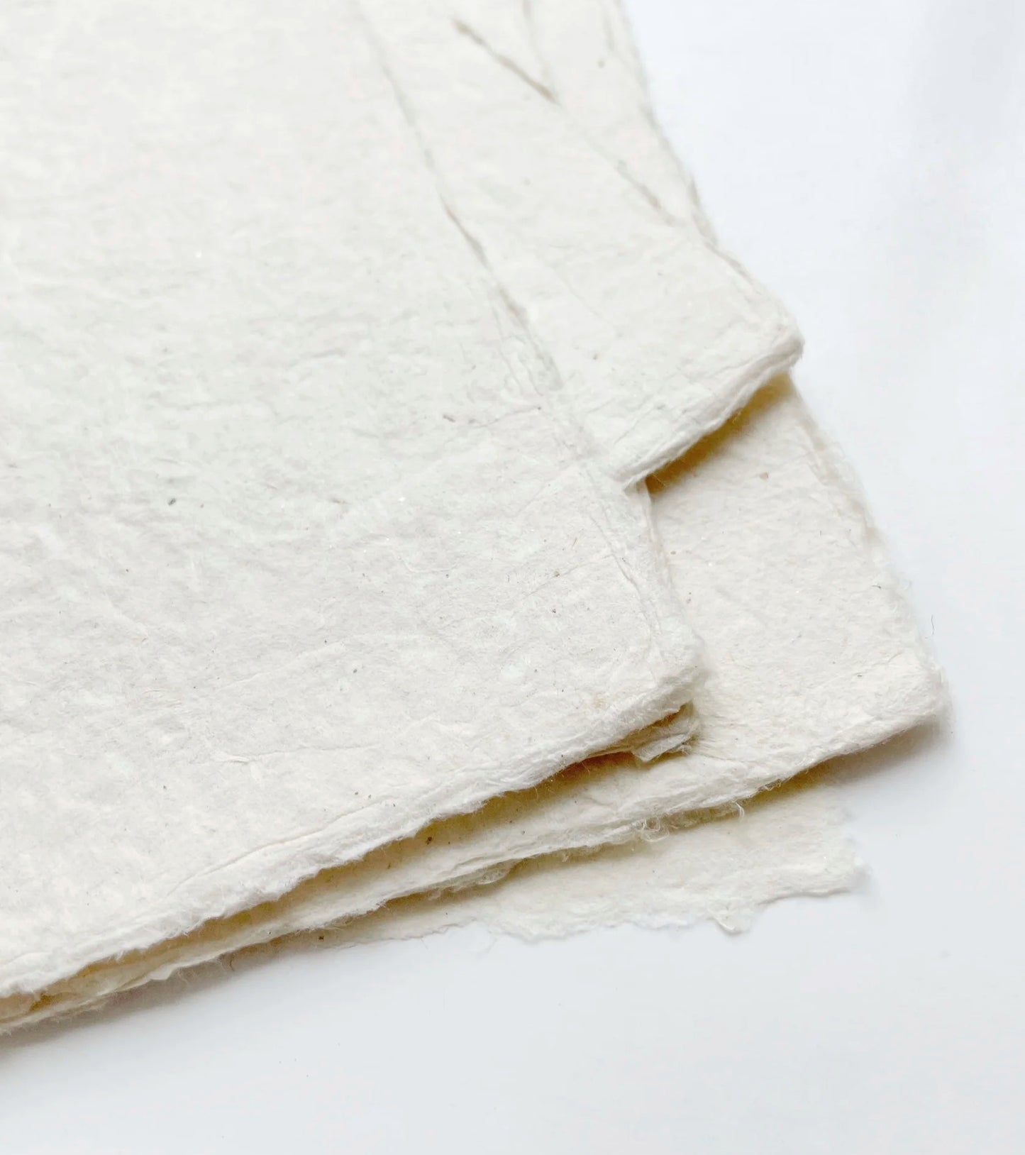 Handmade paper bundle (8 sheets) l Natural