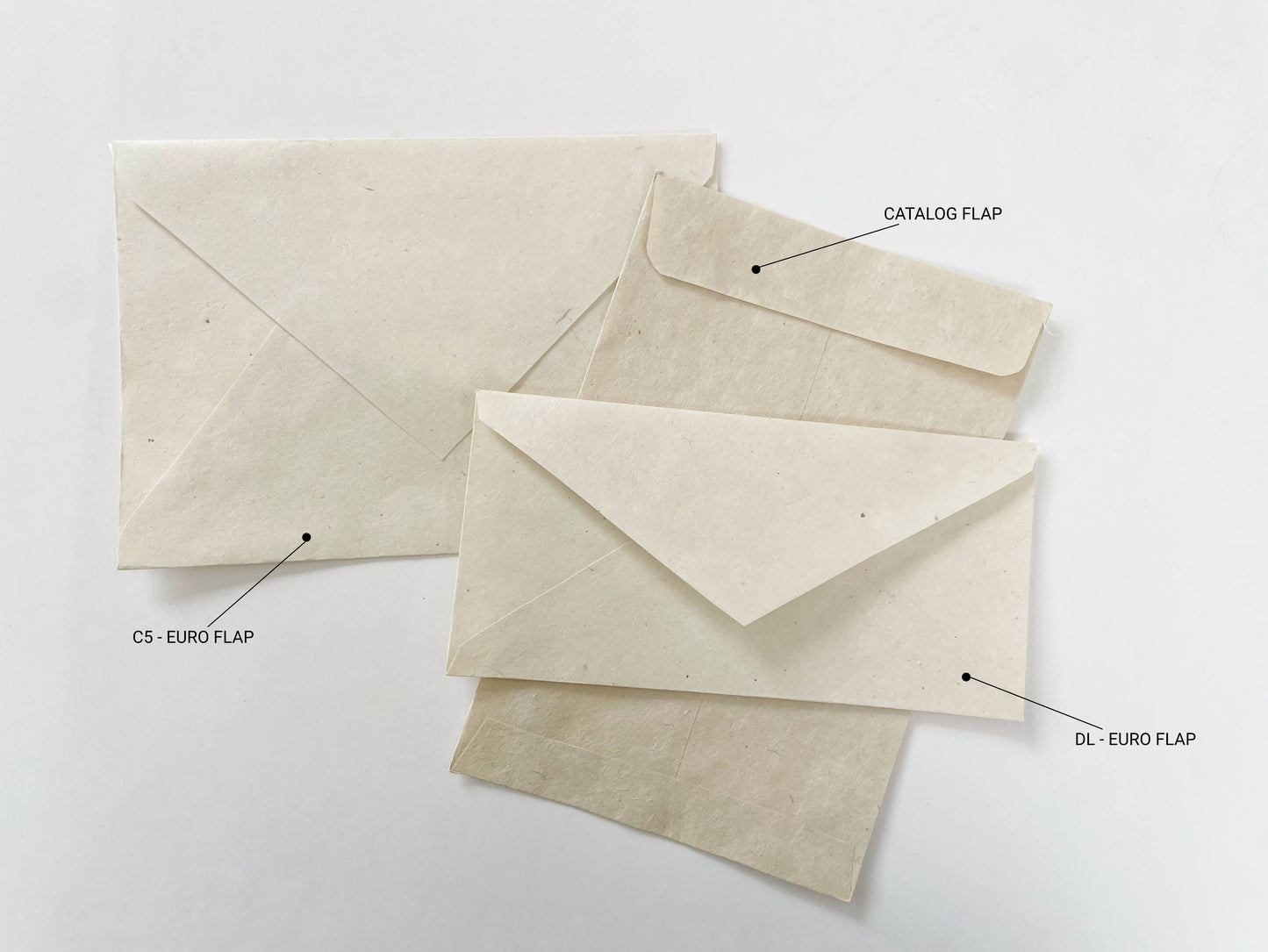 Handmade Paper Envelopes (Bundle of 8) | Natural Lokta