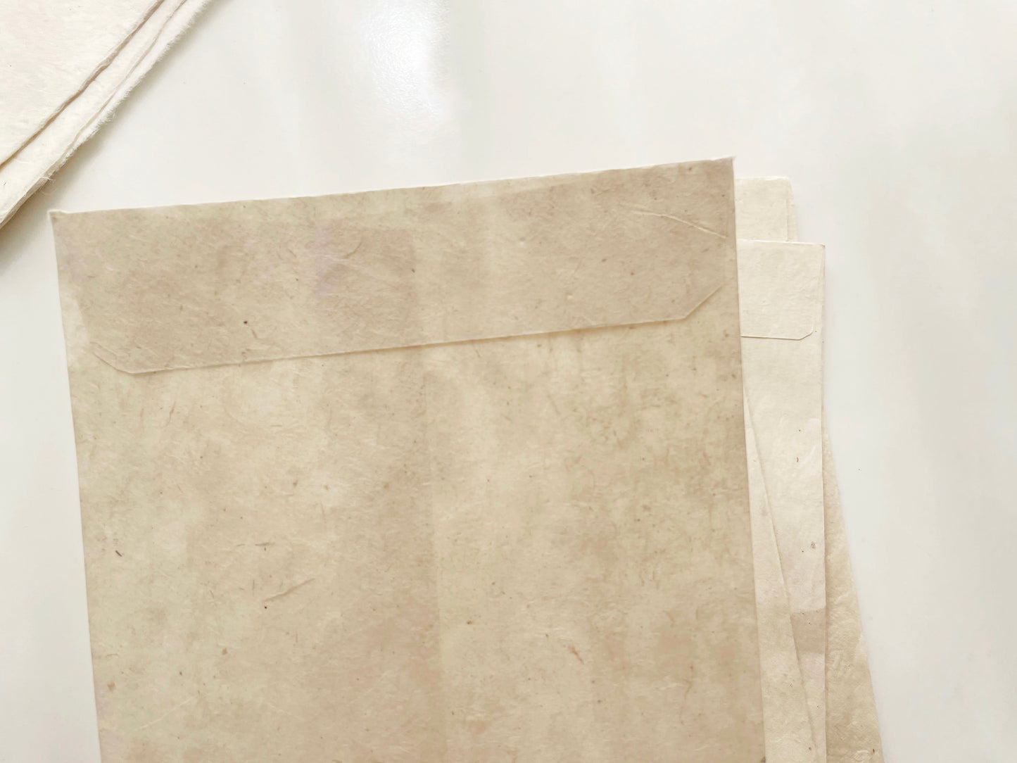 Handmade Paper Envelopes (Bundle of 8) | Natural Lokta