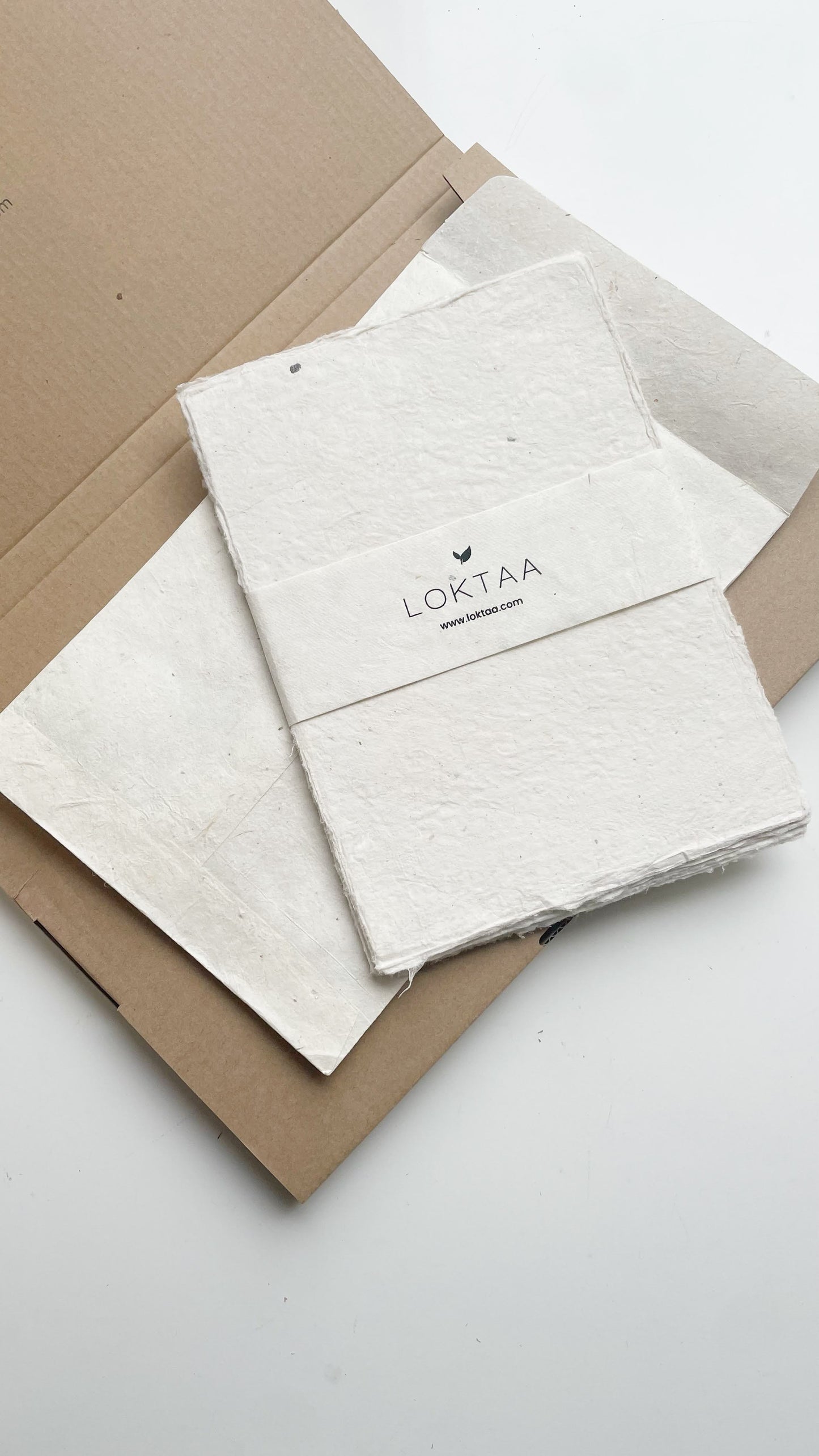 Handmade Paper Envelopes (Bundle of 8) | Natural Lokta