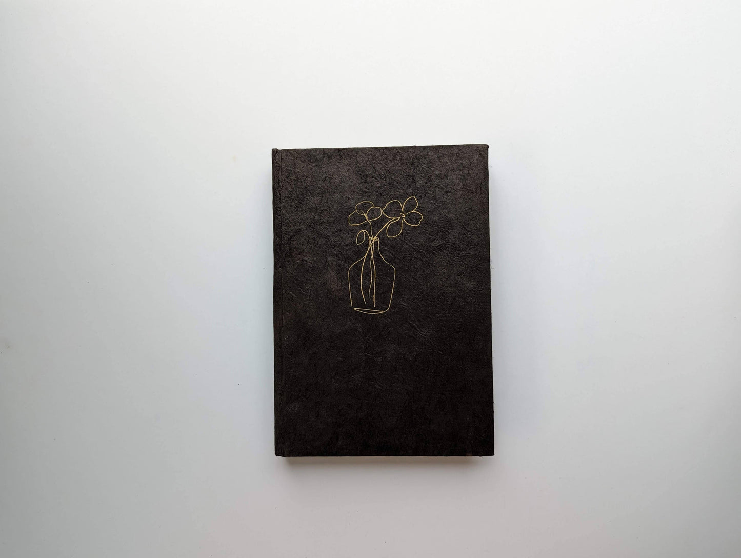Handmade Paper Journal | Ratna in Cocoa - Stalks in Vase