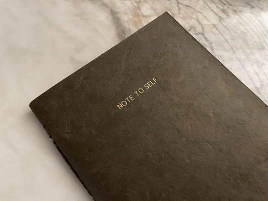 Handmade paper notebook | Shabda - Note To Self