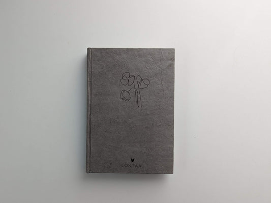 Handmade Paper Journal | Ratna in Ash Grey - 3 stalks