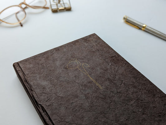 Handmade Paper Journal | Ratna in Cocoa - 2 stalk