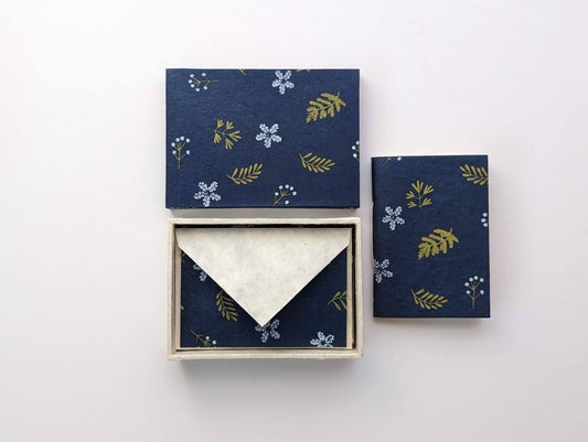 Little Box (Notebook + Card Set) | Indigo Blue
