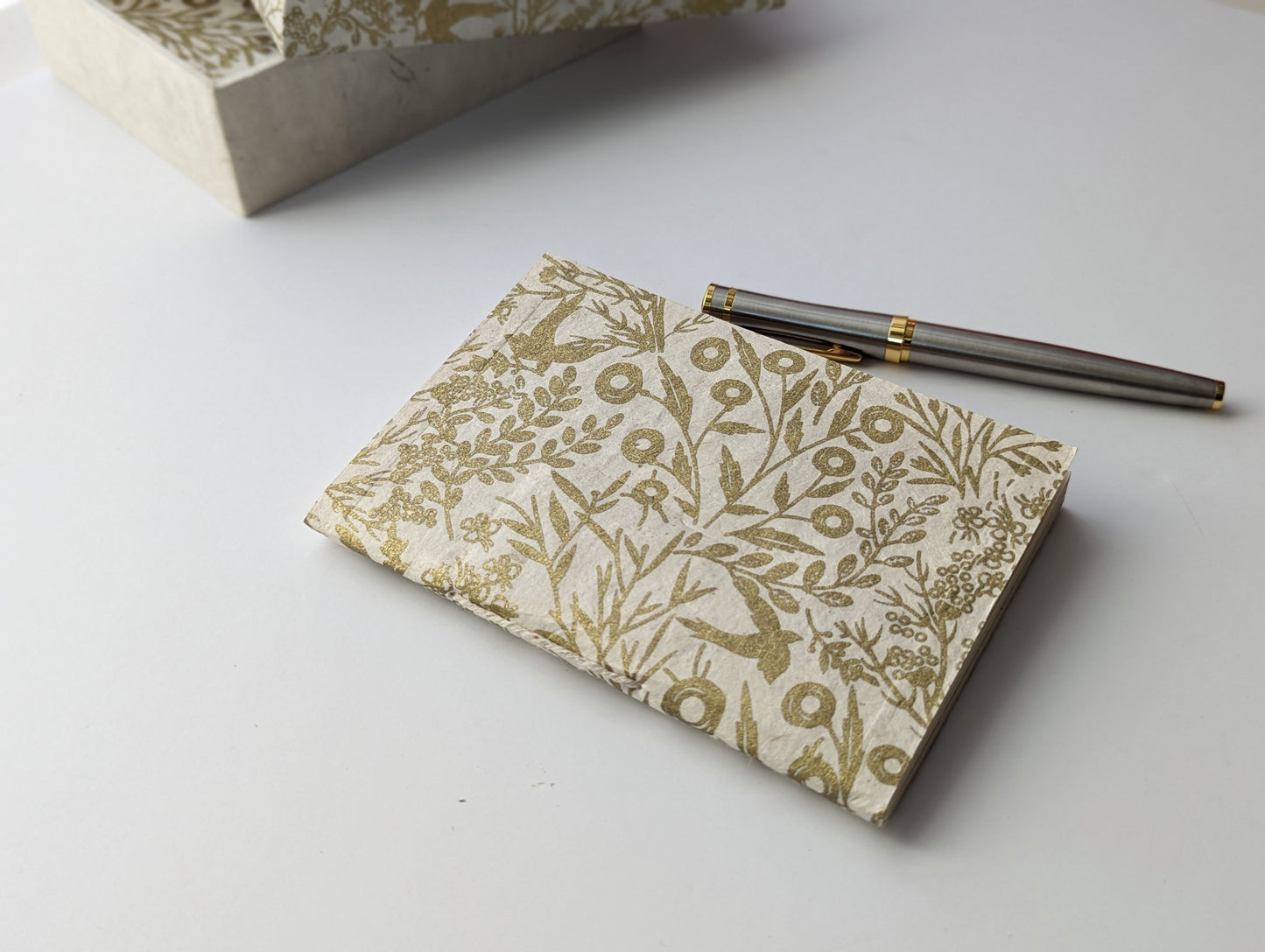 Little Box (Notebook + Card Set) | Gold Enchanted Forest