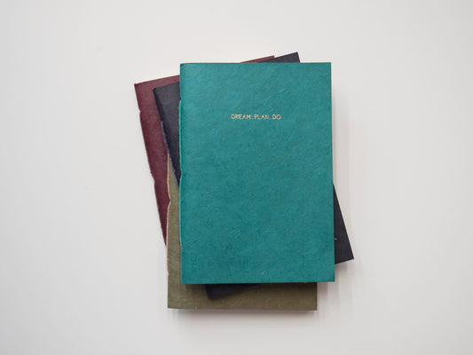 Handmade paper notebook | Shabda - Dream Plan Do