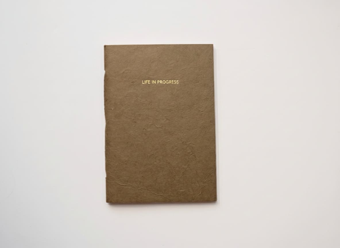 Handmade paper notebook | Shabda - Life in Progress