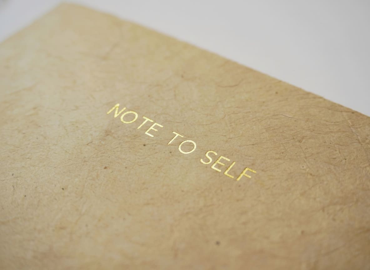 Handmade paper notebook | Shabda - Note To Self