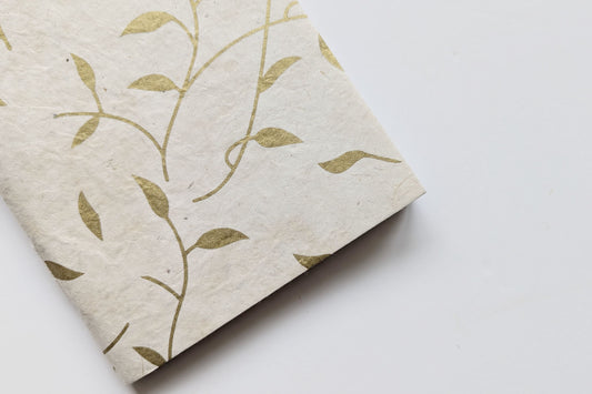 Handmade Paper Notebook | Tea Leaves