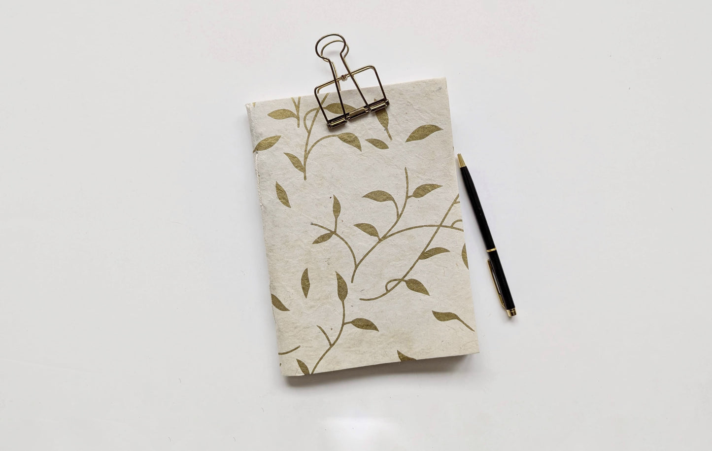 Handmade Paper Notebook | Tea Leaves