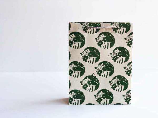 Handmade paper gift bag (2 bags) | Hunk, The Smelly Skunk
