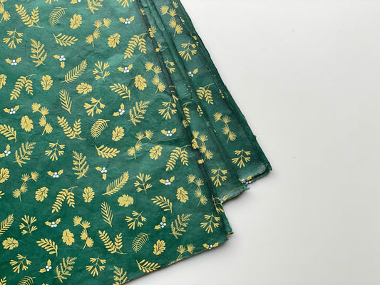 Gift wrapping paper (2 sheets) | Nagarjun - Emerald Green